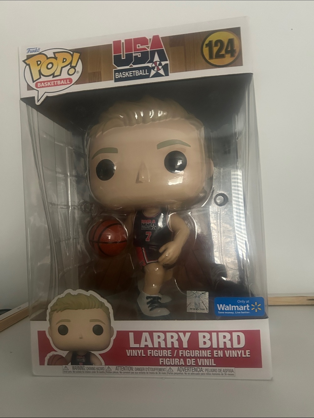 Funko Pop! Larry Bird Vinyl Figure - White, Black, Red